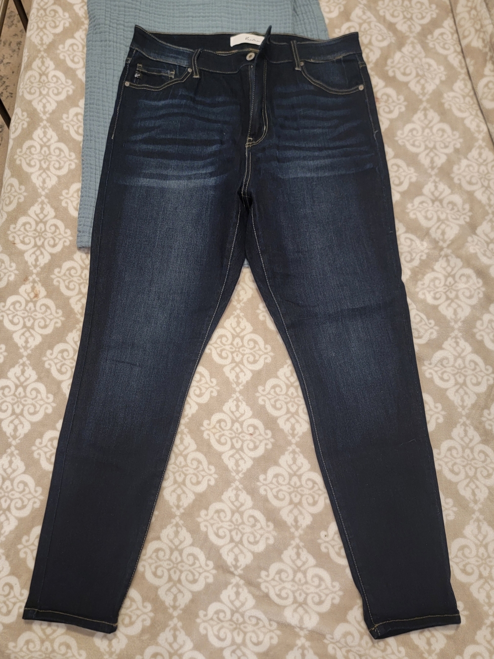 Women's Dark Indigo Skinny Stretch Jeans